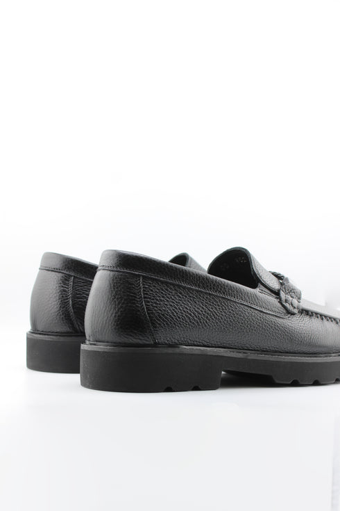 DFC Relax Men Pebbled Leather Slip-On Loafers